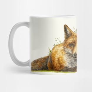 Chilling fox illustration Mug